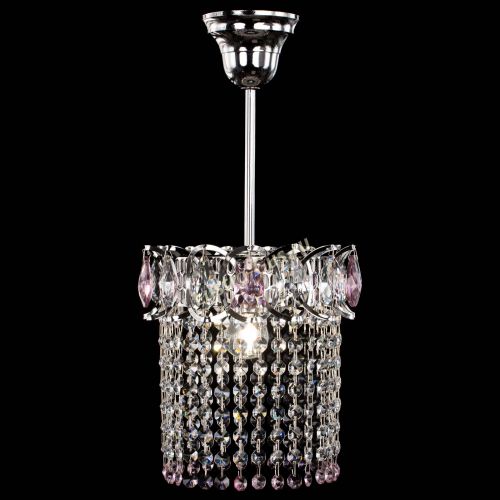 Люстра Астра оптикон №1 розовая в Магнитогорске Гусь Хрустальный