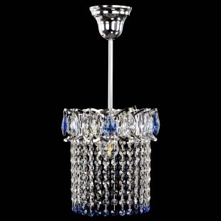 Люстра хрустальная Астра оптикон №1 синяя