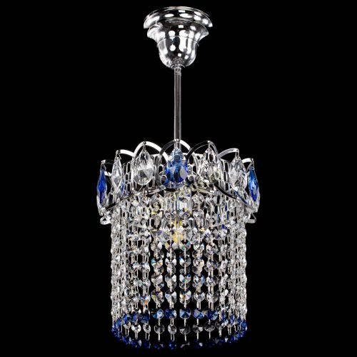 Люстра Астра оптикон №1 синяя в Магнитогорске Гусь Хрустальный