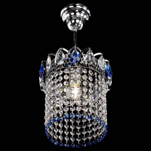 Люстра Астра оптикон №1 синяя в Магнитогорске Гусь Хрустальный