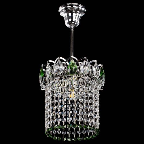 Люстра Астра оптикон №1 зеленая в Магнитогорске Гусь Хрустальный