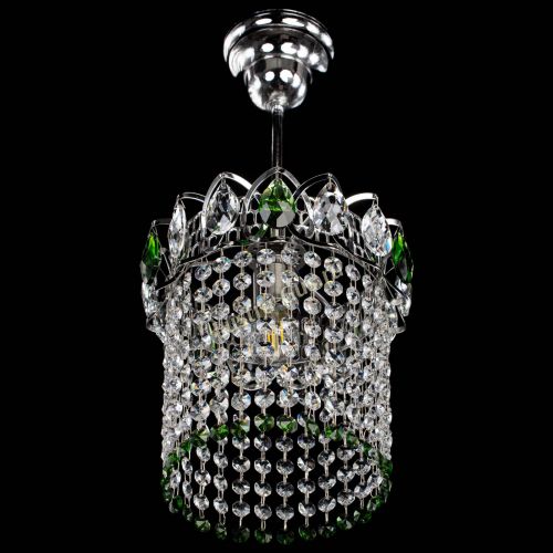 Люстра Астра оптикон №1 зеленая в Магнитогорске Гусь Хрустальный