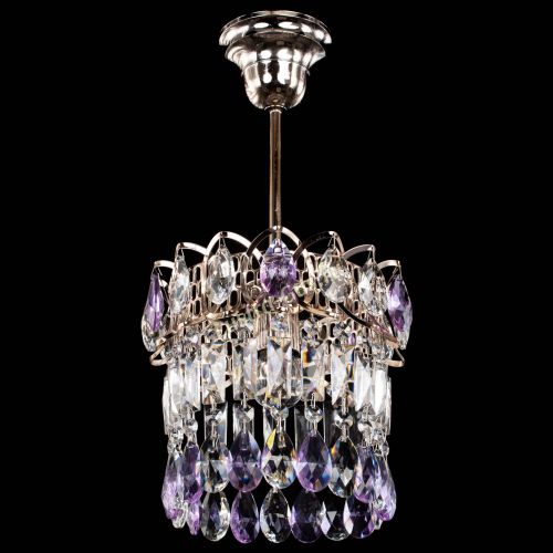 Люстра Астра пластинка №1 фиолетовая в Магнитогорске Гусь Хрустальный