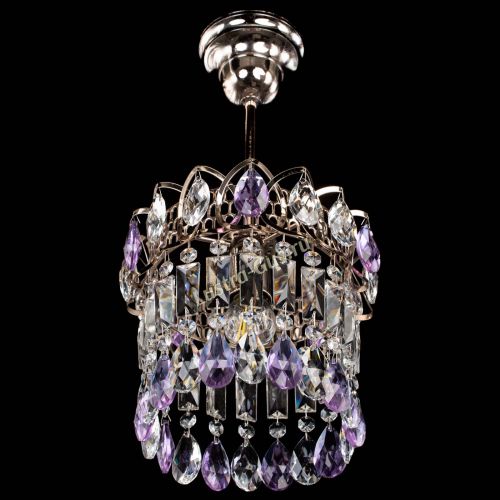 Люстра Астра пластинка №1 фиолетовая в Магнитогорске Гусь Хрустальный