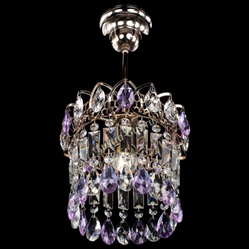 Люстра Астра пластинка №1 фиолетовая в Магнитогорске Гусь Хрустальный