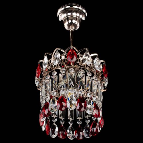 Люстра Астра пластинка №1 красная в Магнитогорске Гусь Хрустальный