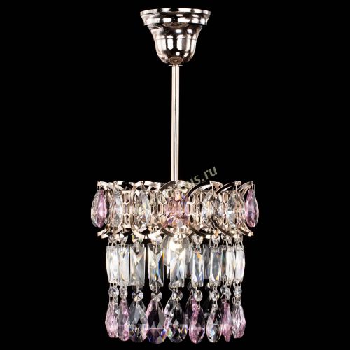 Люстра Астра пластинка №1 розовая в Магнитогорске Гусь Хрустальный