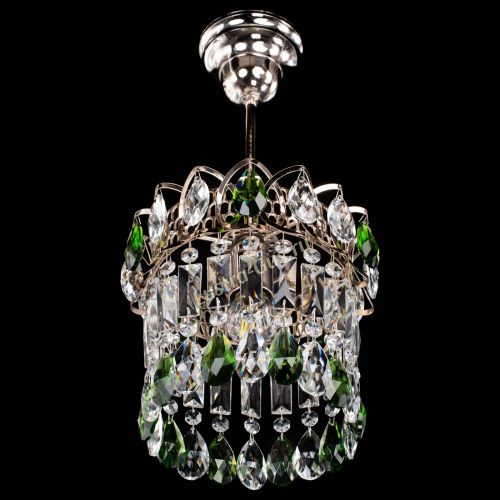 Люстра Астра пластинка №1 зеленая в Магнитогорске Гусь Хрустальный