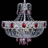 Люстра Астра Белая с подвесом красная в Магнитогорске