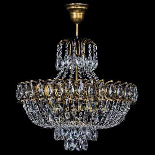 Люстра Астра с подвесом под бронзу в Магнитогорске Гусь Хрустальный