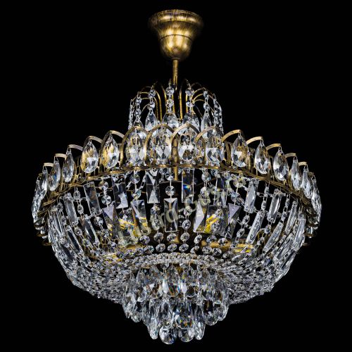 Люстра Астра с подвесом под бронзу в Магнитогорске Гусь Хрустальный