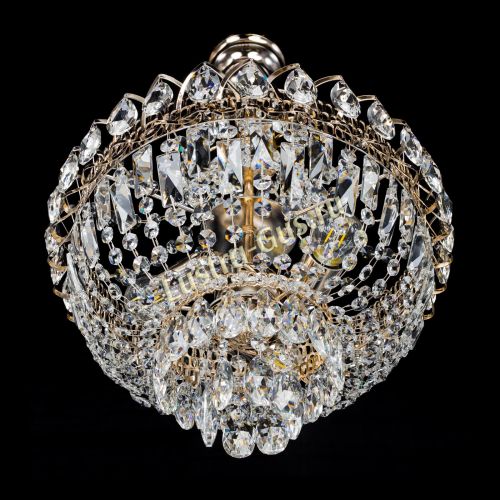 Люстра Астра 3 лампы с подвесом в Магнитогорске Гусь Хрустальный