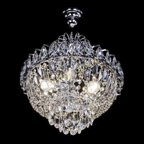 Люстра Астра 3 лампы с подвесом в Магнитогорске Гусь Хрустальный