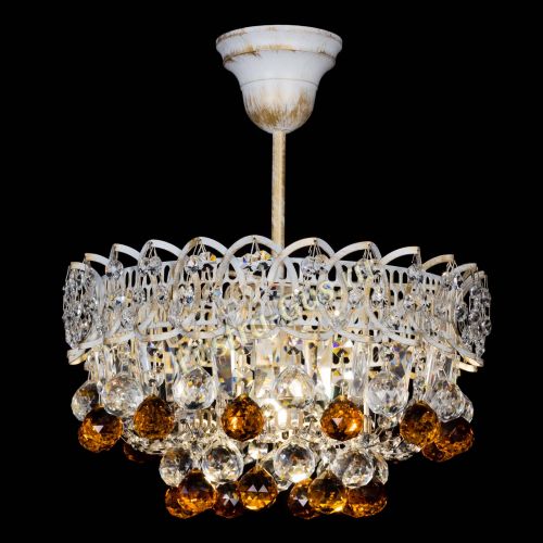 Люстра Астра шар №1 Чайная белая в Магнитогорске Гусь Хрустальный