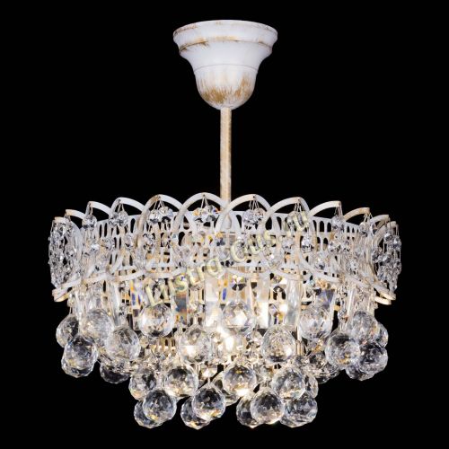 Люстра Астра шар №1 белая в Магнитогорске Гусь Хрустальный