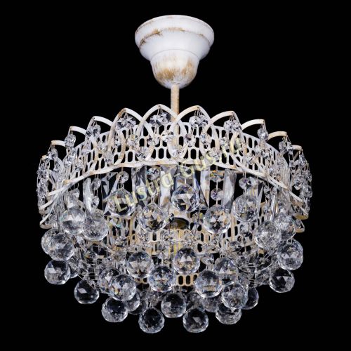 Люстра Астра шар №1 белая в Магнитогорске Гусь Хрустальный