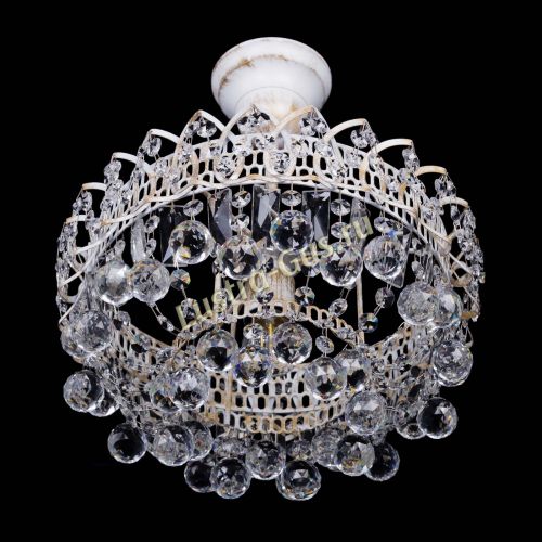 Люстра Астра шар №1 белая в Магнитогорске Гусь Хрустальный