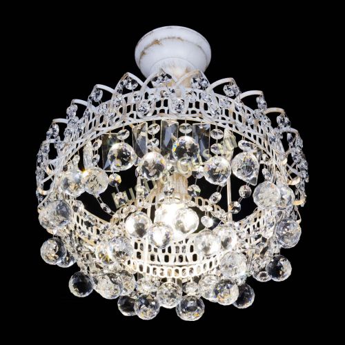 Люстра Астра шар №1 белая в Магнитогорске Гусь Хрустальный