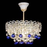 Люстра Астра шар №1 Синяя белая в Магнитогорске