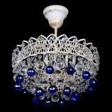 Люстра Астра шар №1 Синяя белая в Магнитогорске