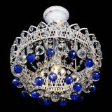 Люстра Астра шар №1 Синяя белая в Магнитогорске