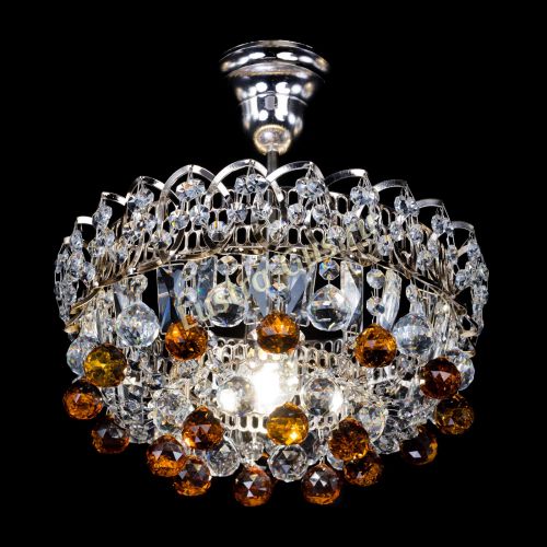 Люстра Астра шар чайная 1 лампа в Магнитогорске Гусь Хрустальный