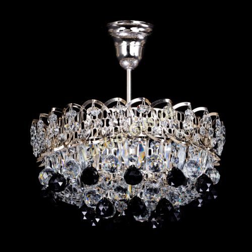 Люстра Астра шар черная 1 лампа в Магнитогорске Гусь Хрустальный