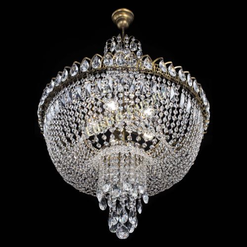 Люстра Астра Водопад №5 с подвесом под бронзу в Магнитогорске Гусь Хрустальный