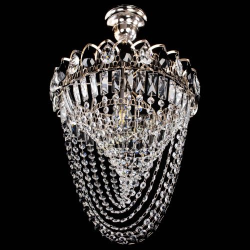 Люстра Астра Водоворот с подвесом №1 черная в Магнитогорске Гусь Хрустальный