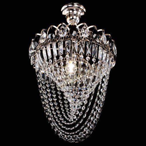 Люстра Астра Водоворот с подвесом №1 черная в Магнитогорске Гусь Хрустальный