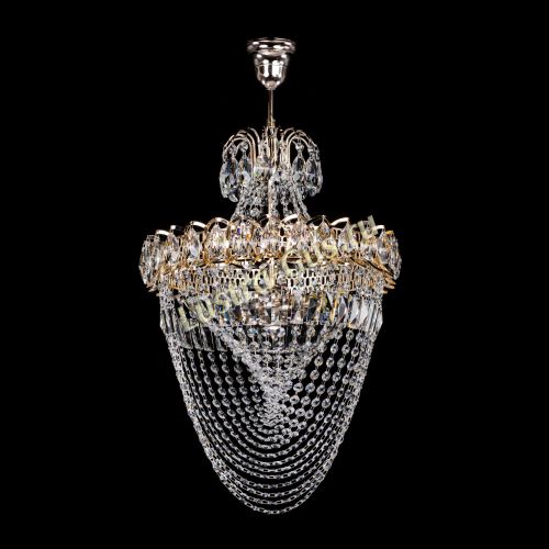 Люстра Астра Водоворот с подвесом в Магнитогорске Гусь Хрустальный