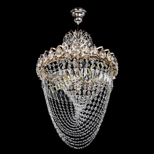 Люстра Астра Водоворот с подвесом в Магнитогорске Гусь Хрустальный