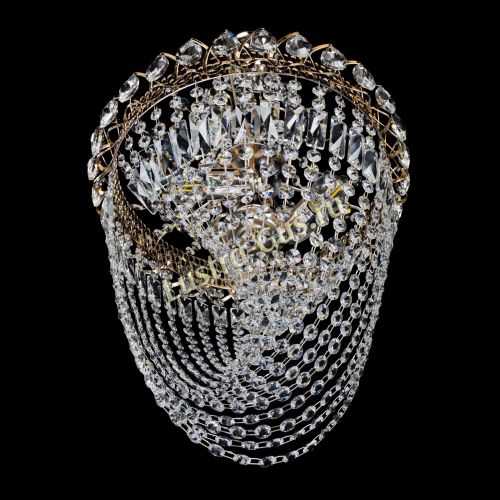 Люстра Астра Водоворот с подвесом в Магнитогорске Гусь Хрустальный