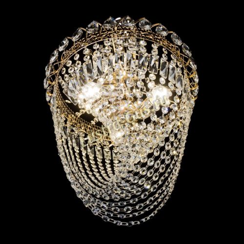 Люстра Астра Водоворот с подвесом в Магнитогорске Гусь Хрустальный