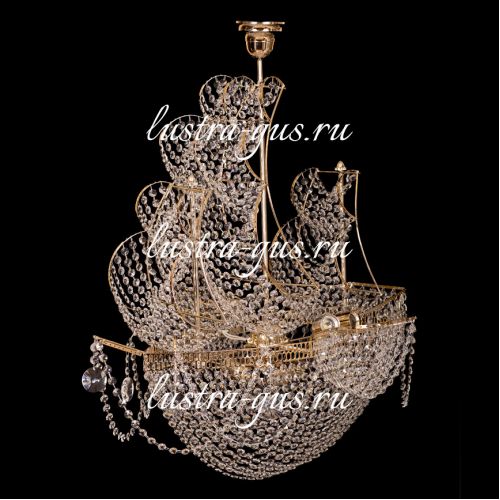 Люстра Черная Жемчужина в Магнитогорске Гусь Хрустальный
