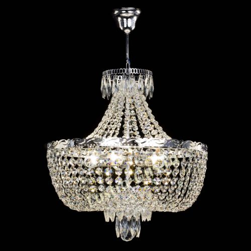 Люстра Диана №5 с подвесом в Магнитогорске Гусь Хрустальный