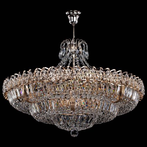 Люстра Двойное кольцо пластинка с подвесом (оптиконы) в Магнитогорске Гусь Хрустальный