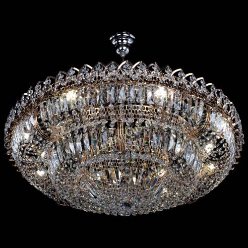 Люстра Двойное кольцо пластинка с подвесом (оптиконы) в Магнитогорске Гусь Хрустальный