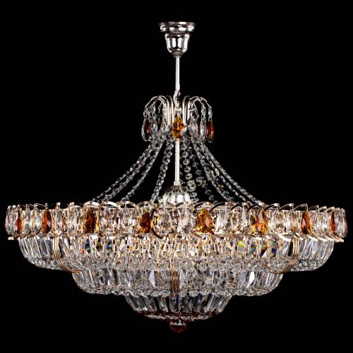 Люстра Двойное кольцо пластинка с подвесом Чайная в Магнитогорске Гусь Хрустальный