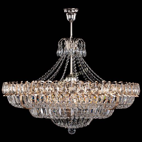 Люстра Двойное кольцо пластинка с подвесом в Магнитогорске Гусь Хрустальный