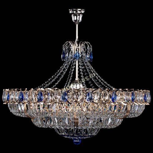 Люстра Двойное кольцо пластинка с подвесом Синяя в Магнитогорске Люстра Двойное кольцо пластинка с подвесом Синяя в Магнитогорске