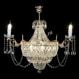 Люстра Элиза, 8 ламп, цвет - золото, Люстры Гусь Хрустальный Люстра Элиза, 8 ламп, цвет - золото, Люстры Гусь Хрустальный