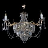 Люстра Элиза, 8 ламп, цвет - золото, Люстры Гусь Хрустальный Люстра Элиза, 8 ламп, цвет - золото, Люстры Гусь Хрустальный