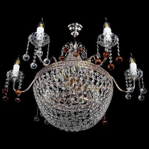 Люстра Елизавета №11 Венеция чайная в Магнитогорске Гусь Хрустальный