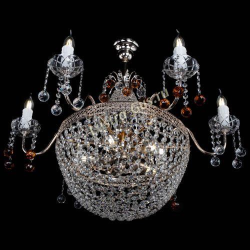 Люстра Елизавета №11 Венеция чайная в Магнитогорске Гусь Хрустальный