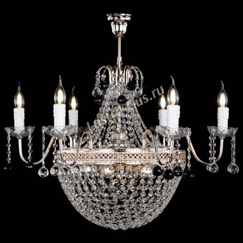 Люстра Елизавета №11 Венеция черная в Магнитогорске Гусь Хрустальный