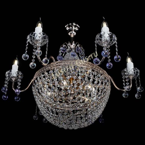 Люстра Елизавета №11 Венеция фиолетовая в Магнитогорске Гусь Хрустальный