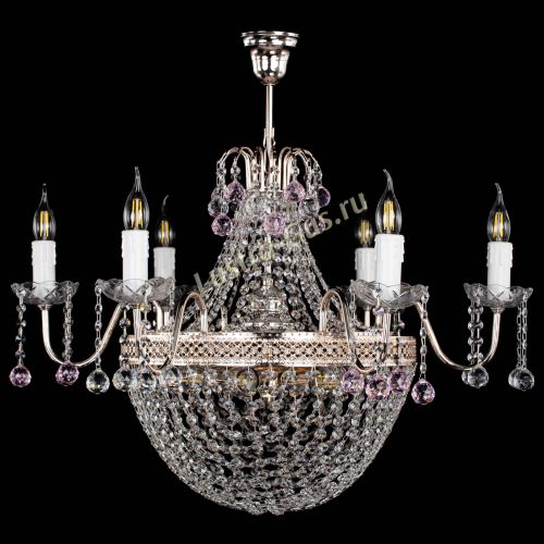 Люстра Елизавета №11 Венеция розовая в Магнитогорске Гусь Хрустальный