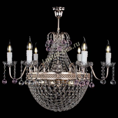 Люстра Елизавета №11 Венеция розовая в Магнитогорске Гусь Хрустальный