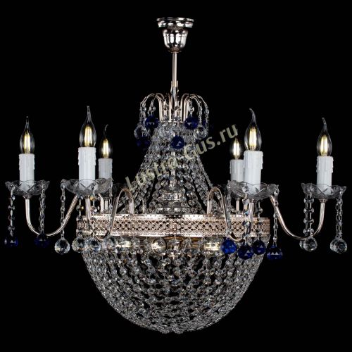Люстра Елизавета №11 Венеция синяя в Магнитогорске Гусь Хрустальный
